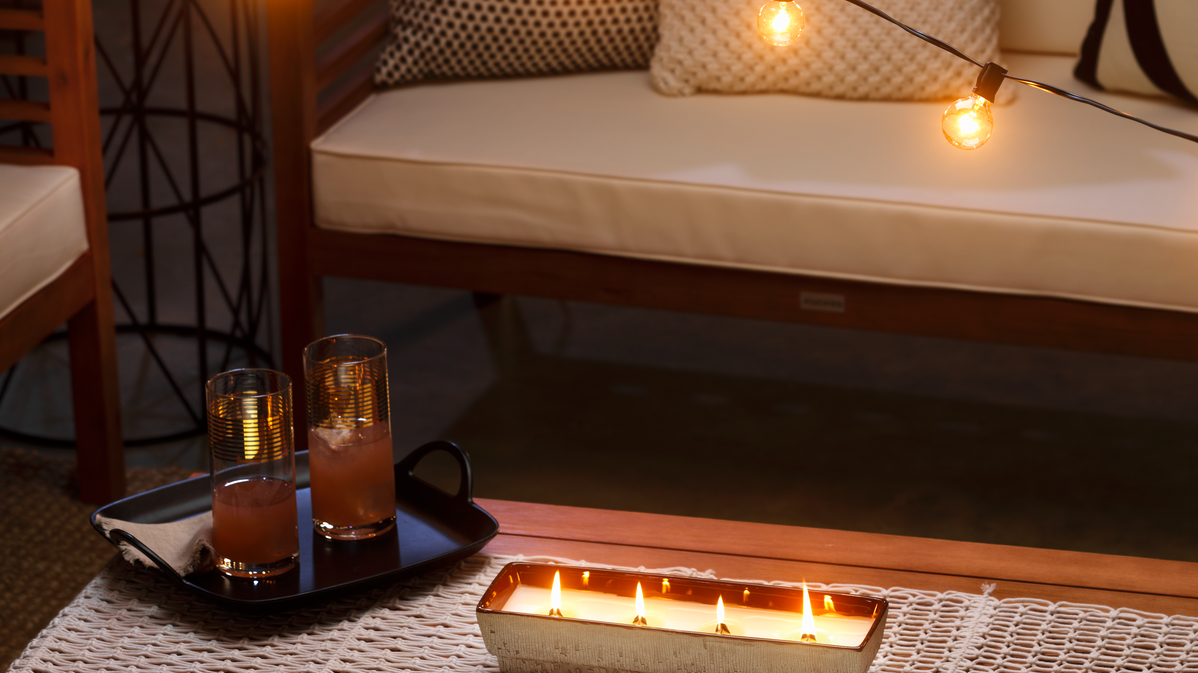 Cozy Up Your Dockside Space with Candles and Blankets