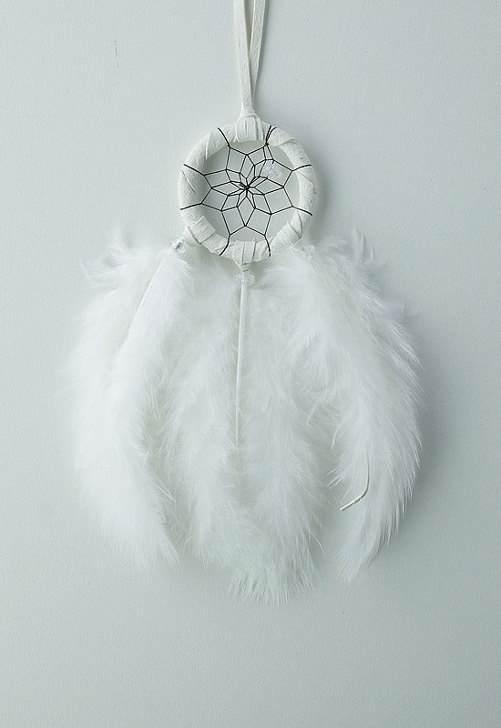 1.5" Dream Catcher. DREAM CATCHER LEGEND: It is said that both good dreams and bad dreams circulate in the night air. The web allows the good dreams to pass through the web to the sleeper and the bad dreams become entangled in the web, where they perish at the first light of dawn.