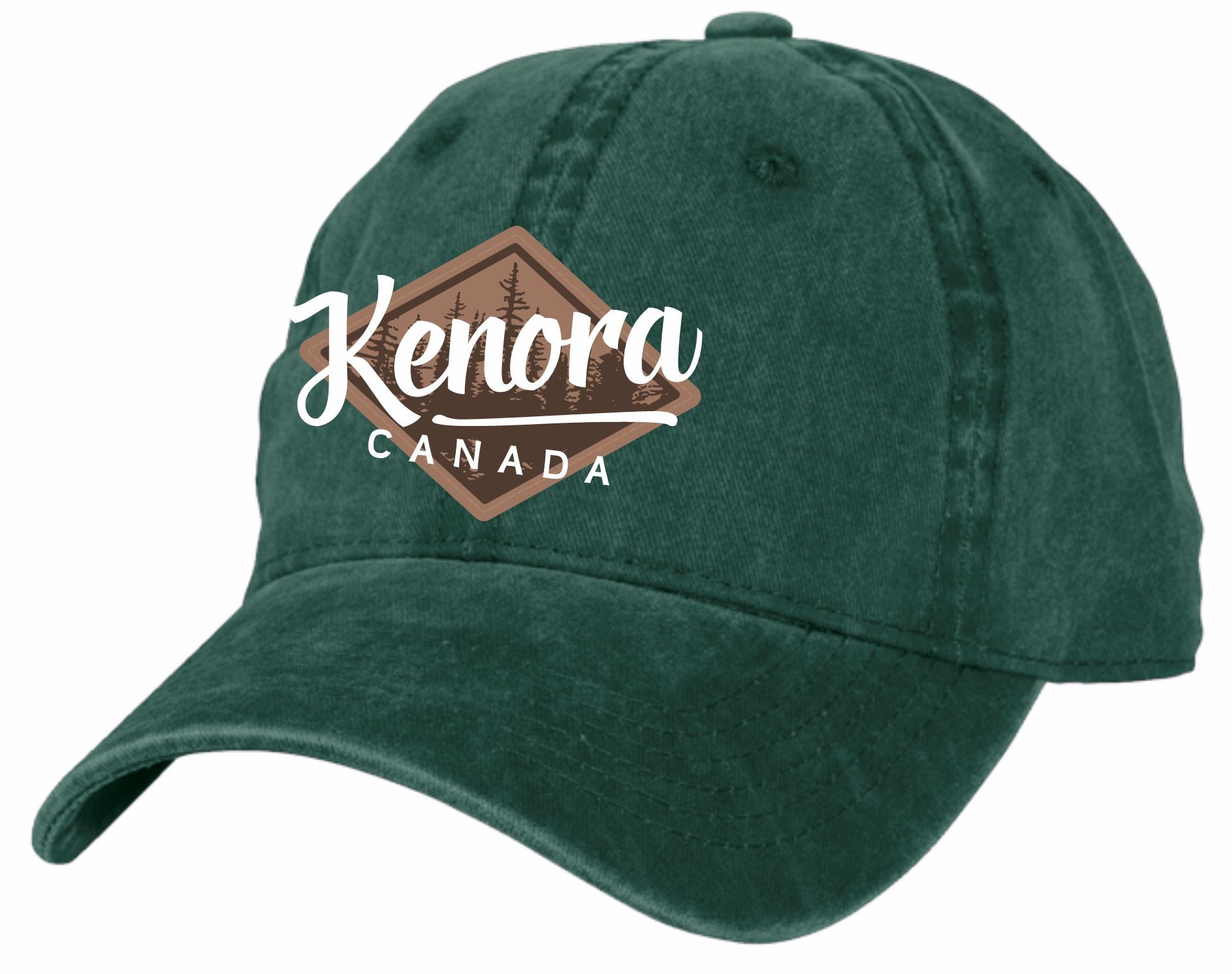 Forest Color Unisex Hat With Kenora Canada Patch