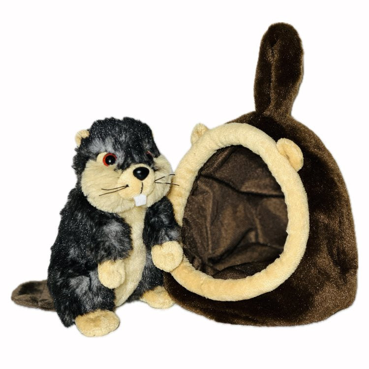 Beaver in House Stuffed Animal Toy