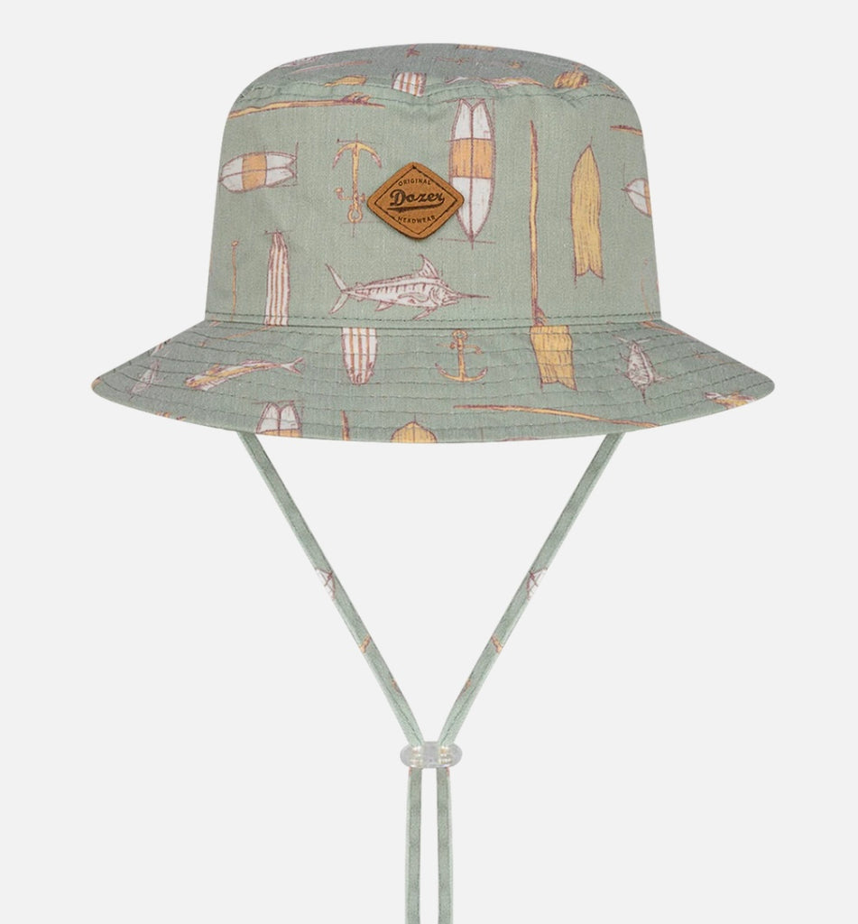 Baby boys kooringal reversible bucket hat with adjustable strap