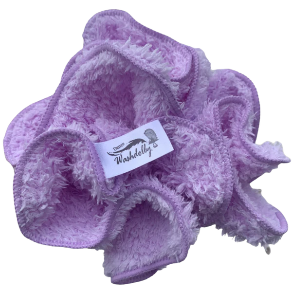 Washdolly Makeup Remover And Exfoliant Cloth With Scrunchie