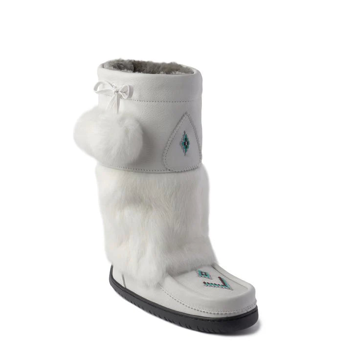 Grain White Tall Mukluks