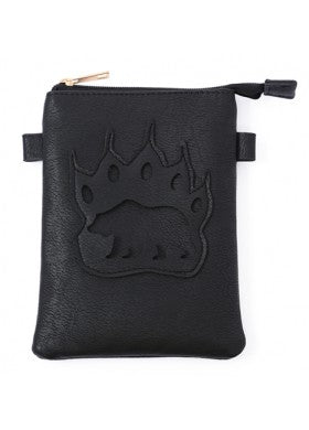 Black Color Bear Design Crossbody Cellphone Bag With an Adjustable Strap 