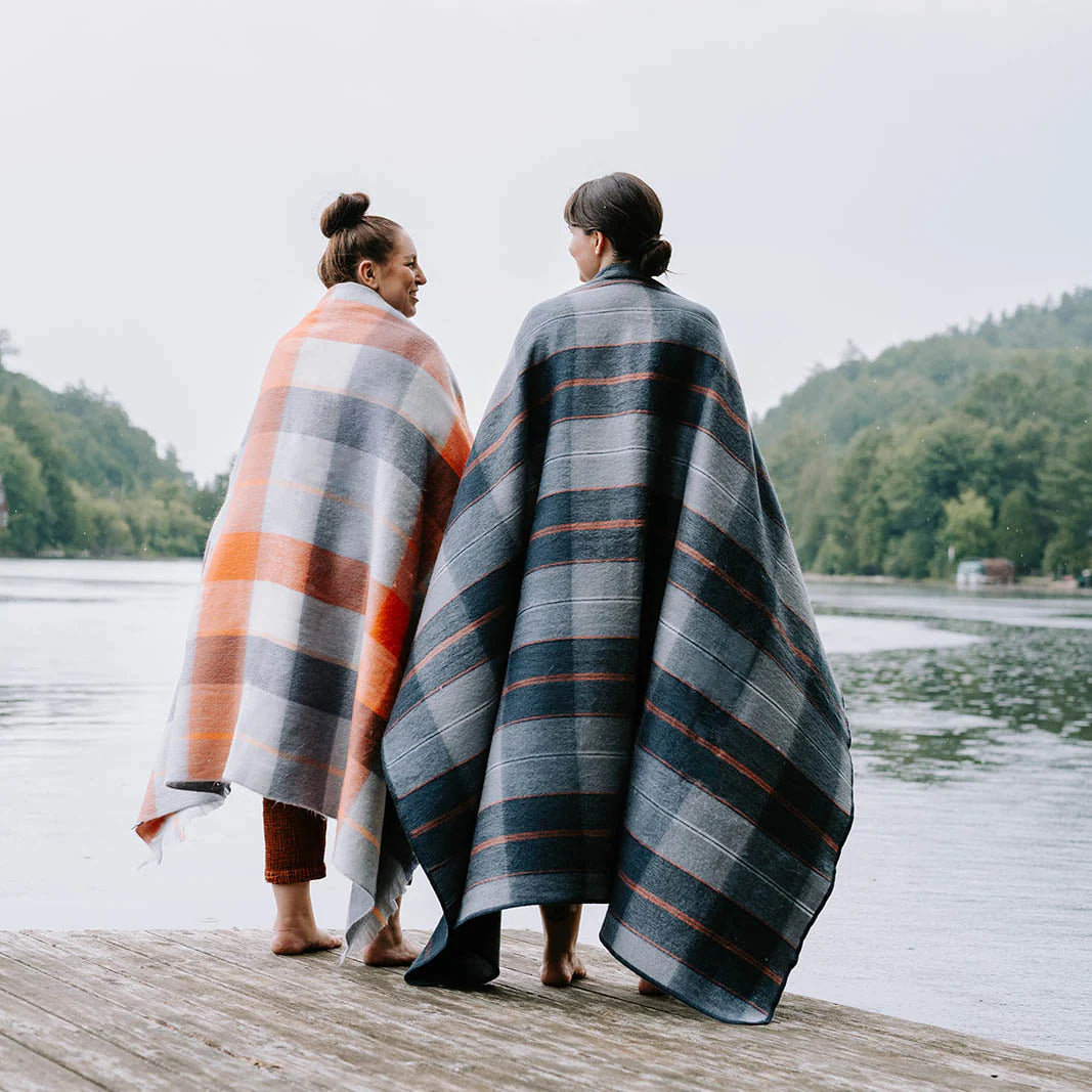 Plaid Style 20% Alpaca, 80% Acrylic; Hand-loomed And Machine-woven Blanket