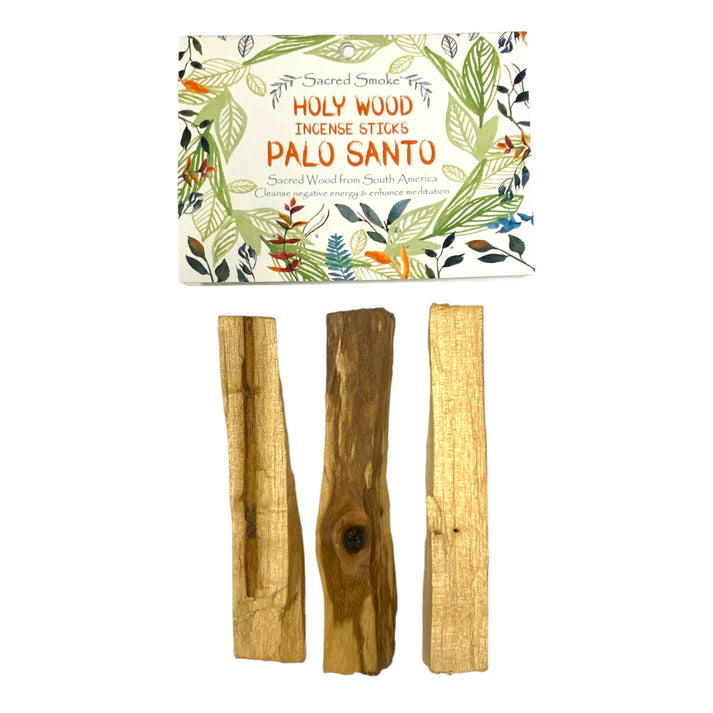 PALO SANTO HOLY WOOD STICKS - 30 Gram Average per Pack - Sacred Smoke Smudge Supplies 