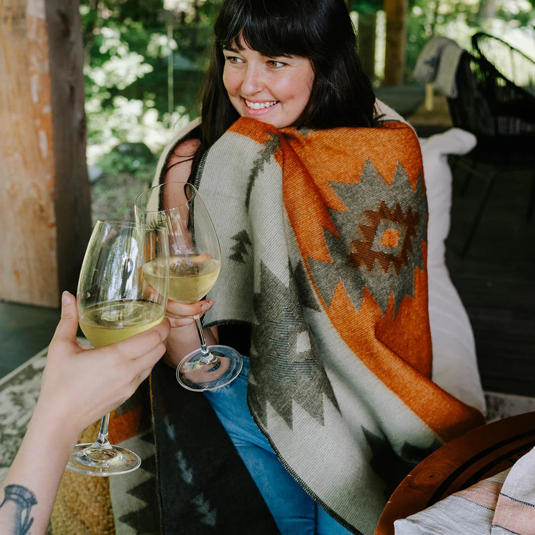 20% Alpaca, 80% Acrylic Desert Modern, Sedona, Tularosa Style Blanket