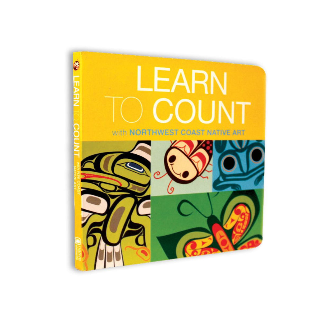 A brightly coloured board book featuring Indigenous artwork.