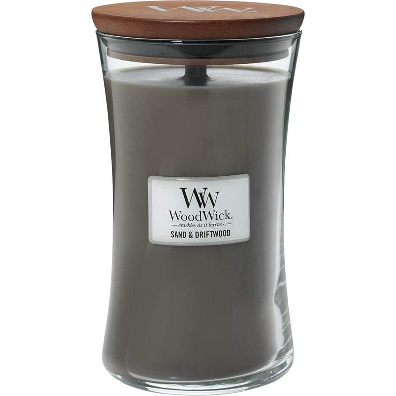 Woodwick scented candles allows you to enjoy the crackle of a fire from the comfort of your own home with your favourite scent of sand and driftwood.