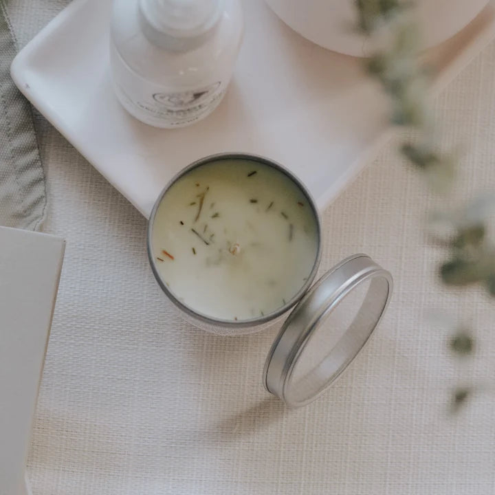 Mother earth sweetgrass scented candle.