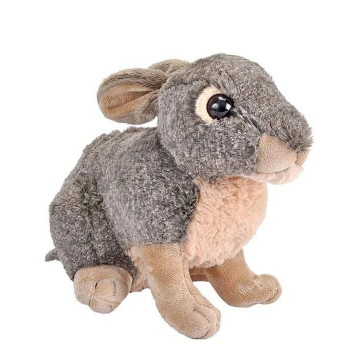 Soft Cuddly Grey and Pink Bunny