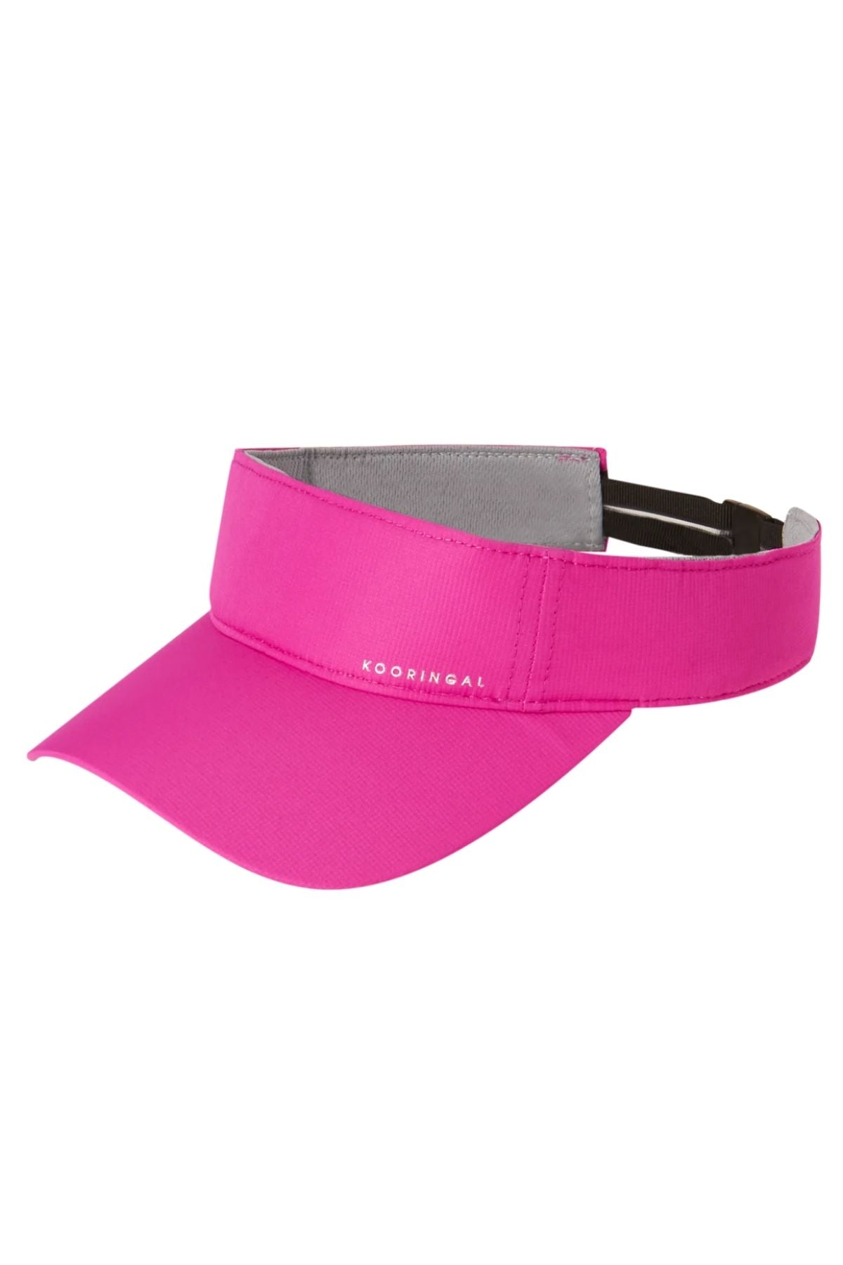 Kooringal womens summer visor featuring moisture wicking fabric with elastic band on back for adjustability