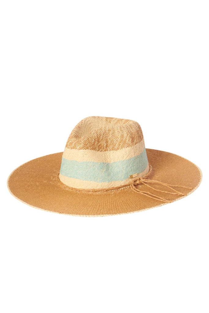 Kooringal womens summer sun hat featuring a floppy wide brim and colourful accent band