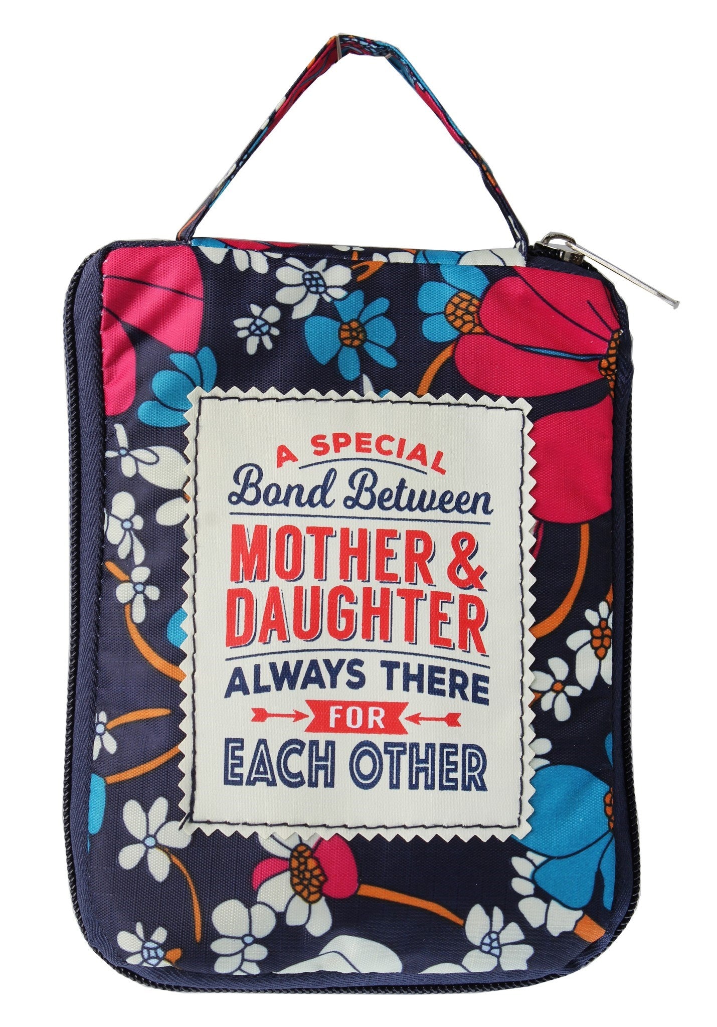 Beautiful Print Tote Bag With A Nice Quote "A Special Bond Between Mother And Daughter Always There For Each Other"