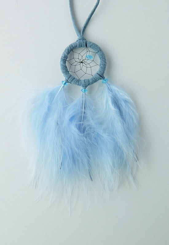 1.5" Dream Catcher. DREAM CATCHER LEGEND: It is said that both good dreams and bad dreams circulate in the night air. The web allows the good dreams to pass through the web to the sleeper and the bad dreams become entangled in the web, where they perish at the first light of dawn.