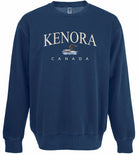 Blue Unisex Kenora Canada Hoody With Moose 