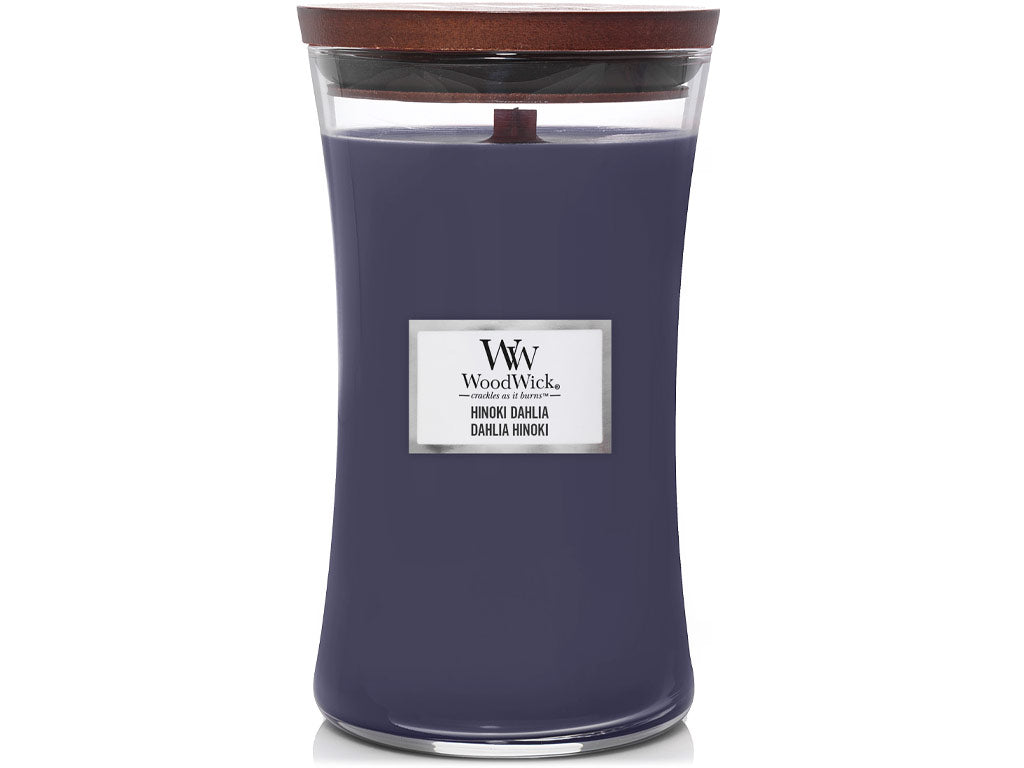 Hinoki Dahlia Large Woodwick Candle