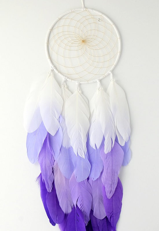 White and purple ombre dreamcatcher