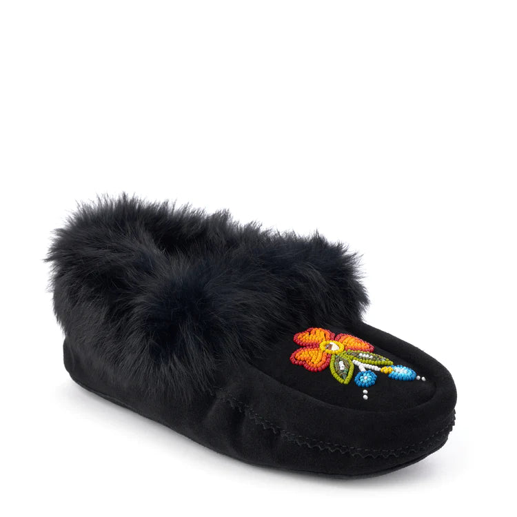 Manitobah Mukluk Ladies Tipi Fur Trim Bloom Style Moccasin