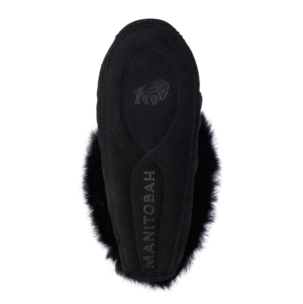 Manitobah Mukluk Ladies Tipi Fur Trim Bloom Style Moccasin