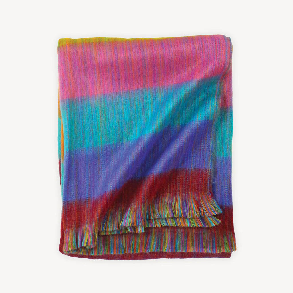 Harvest Multi Mood Color 20% Alpaca, 80% Acrylic; Hand-loomed And Machine-woven Blanket