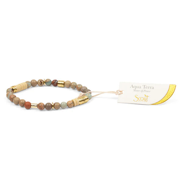 Scout Stone Of Peace Aqua Terra Bracelet gold 