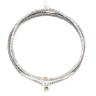 Frost Color Tonal Trio 14K Gold or Sterling Silver Dipped Bracelet 