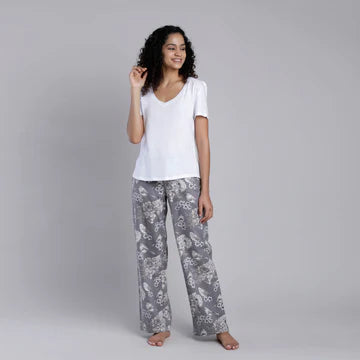 JZC PJ Pants Plus Size Casual Palazzo Pants for Women Lounge Pants