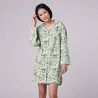 Green Color 100% Cotton Jardin Nightshirt  