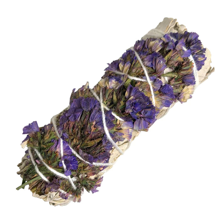 White Buffalo Sage With Sinuata Flowers