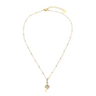 RIHANNA Golden Chain Snake Pendant