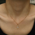 RIHANNA Golden Chain Snake Pendant