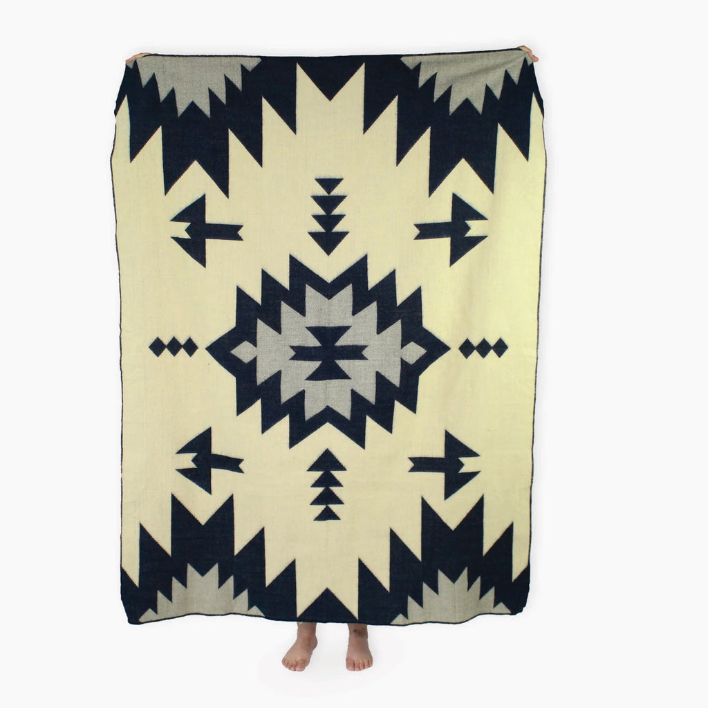 20% Alpaca, 80% Acrylic Desert Modern, Sedona, Tularosa Style Blanket 