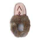 Pink Color Manitobah Mukluk Ladies Tipi Fur Trim Moccasin 