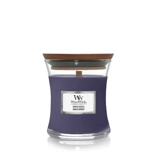 Hinoki Dahlia Mini Woodwick Candle