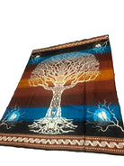 Earthy Tree of Life Native Spirit Blanket