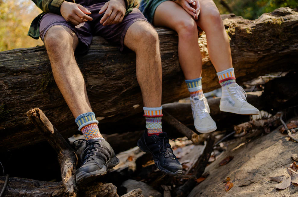 Toasty Warm Fig Crew Solmate Socks With Beautiful Iconic Print 