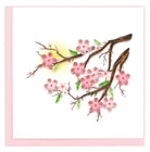  Chery Blossom card with the beautiful blooms burst on the handcrafted tree branches.   