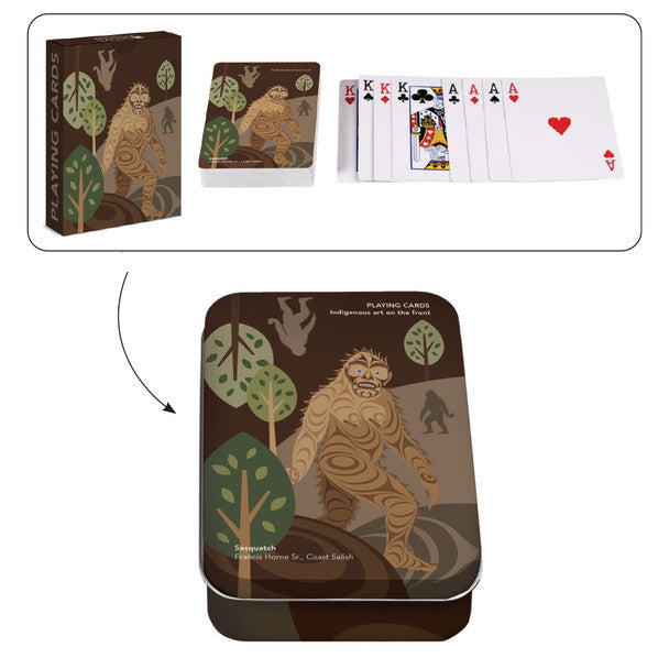 Sasquatch Design Single Deck Playing Card