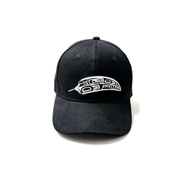 Adjustable Feather Design Black Color Hat