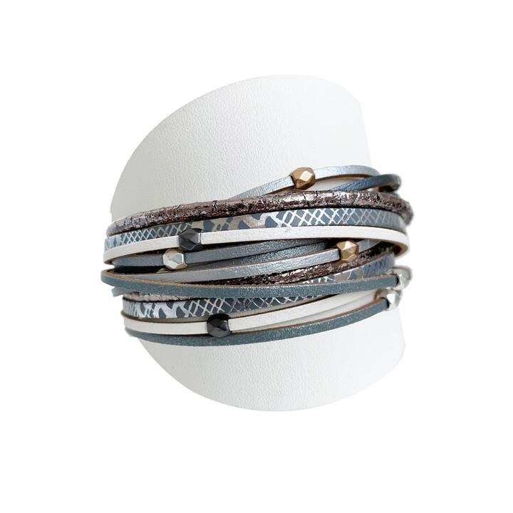 Caracol jewelry featuring a multistrand bracelet