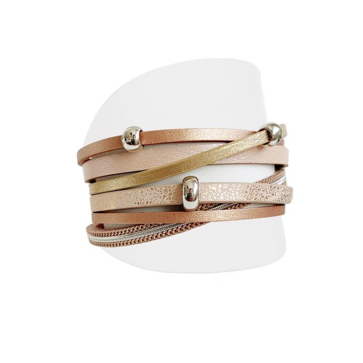 Caracol jewelry featuring a multistrand bracelet