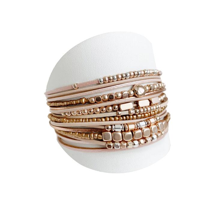 Caracol jewelry featuring a multistrand bracelet