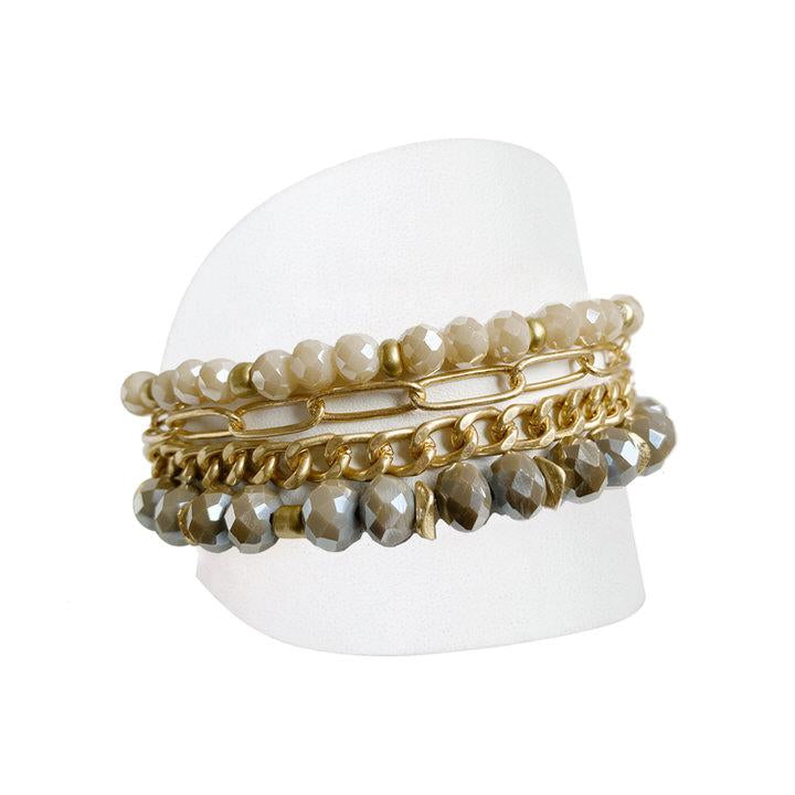 Caracol jewelry featuring a multistrand bracelet