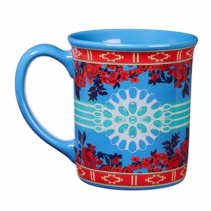 individual 18oz sturdy ceramic Pendleton mug with unique design by Pendleton.