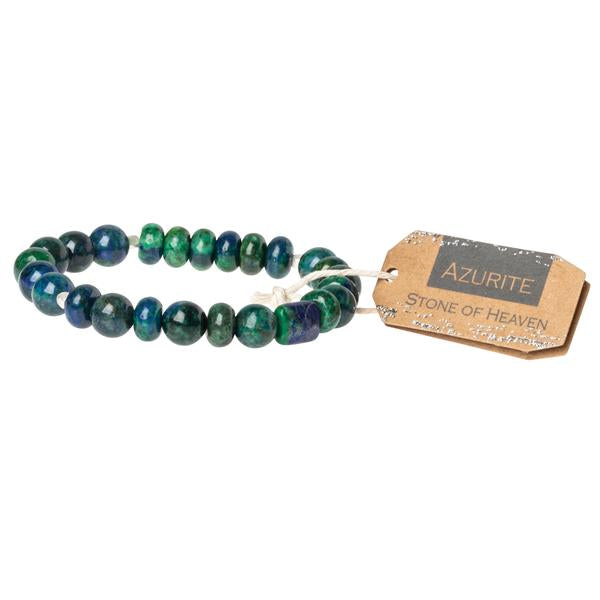 Scout jewelry featuring an elastic bracelet with beads