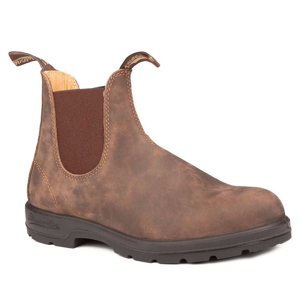 Kids style 565 rustic brown water-resistant blundstone boot.