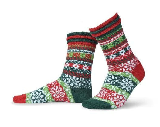 Holiday Cozy Crew Socks (Cardinal) – Allegro Dance Boutique