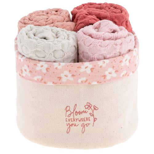 Colorful Bloom Everything You Go Waffle Weave Dishcloth Sets