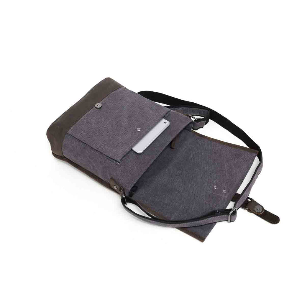 Canvas bag by Davan featuring a water repellent messenger bag for everyday wear